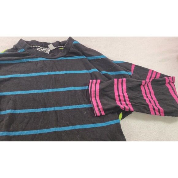 Ragged Jeans Multi-Color Striped Rainbow Long Sleeve Shirt Oversized Size L - Picture 5 of 7